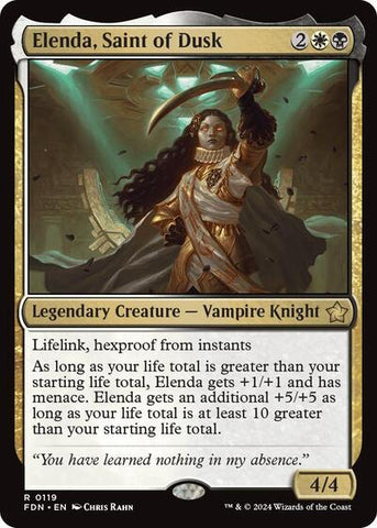 Elenda, Saint of Dusk (Foundations) Near Mint Foil