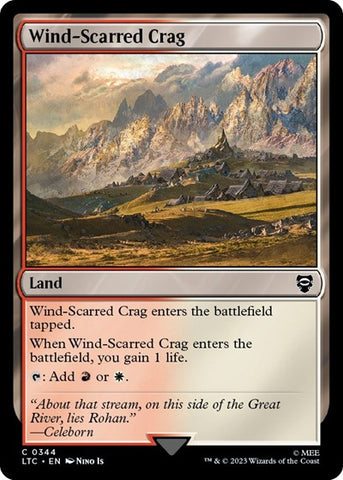 Wind-Scarred Crag (Commander: The Lord of the Rings: Tales of Middle-earth) Near Mint