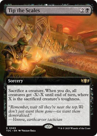 Tip the Scales (Extended Art) (Commander: Tarkir: Dragonstorm) Near Mint