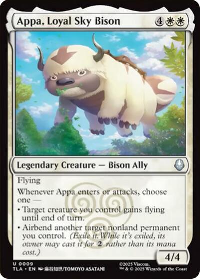 Appa, Loyal Sky Bison (Avatar: The Last Airbender) Near Mint Foil
