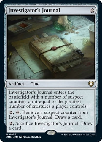 Investigator's Journal (Commander Masters) Near Mint