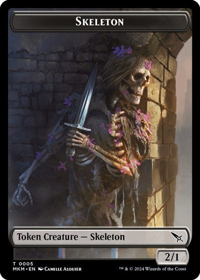 Skeleton Token (Murders at Karlov Manor) Near Mint