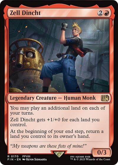 Zell Dincht (Universes Beyond: FINAL FANTASY) Near Mint Foil