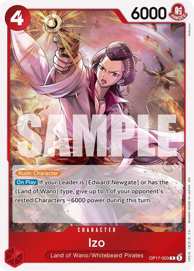 Izo (The World's Strongest Warriors) Near Mint Foil