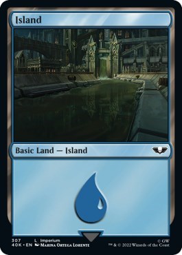Island (307) (Universes Beyond: Warhammer 40K) Near Mint