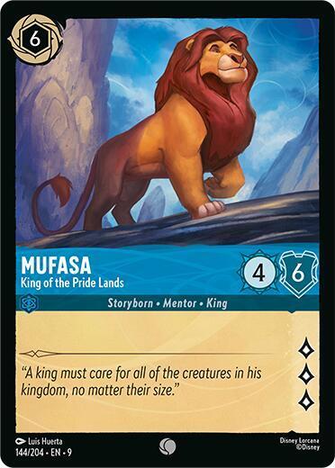 Mufasa - King of the Pride Lands (Fabled) Near Mint Cold Foil