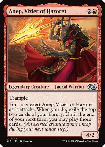 Anep, Vizier of Hazoret (Anime) (Foundations Jumpstart) Near Mint