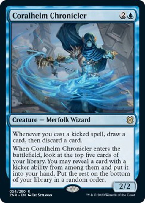 Coralhelm Chronicler (Zendikar Rising) Near Mint Foil