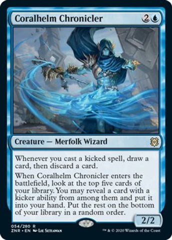 Coralhelm Chronicler (Zendikar Rising) Near Mint Foil