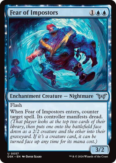 Fear of Impostors (Duskmourn: House of Horror) Near Mint Foil