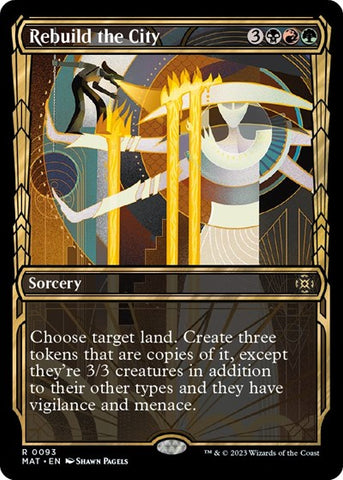 Rebuild the City (Showcase) (March of the Machine: The Aftermath) Near Mint Foil
