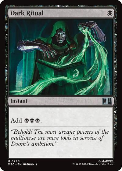Dark Ritual (Commander: Marvel Super Heroes) Near Mint Foil