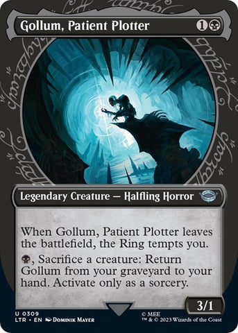 Gollum, Patient Plotter (Showcase) (Universes Beyond: The Lord of the Rings: Tales of Middle-earth) Near Mint Foil