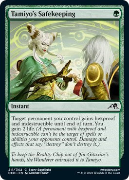 Tamiyo's Safekeeping (Kamigawa: Neon Dynasty) Light Play Foil