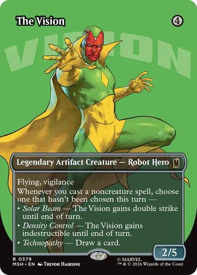 The Vision (Borderless) (Marvel Super Heroes) Near Mint Foil