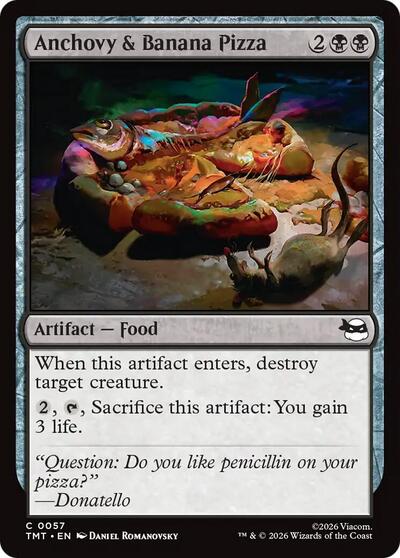Anchovy & Banana Pizza (Teenage Mutant Ninja Turtles) Near Mint Foil