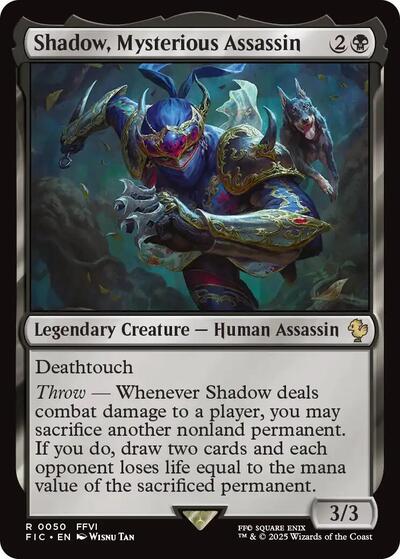 Shadow, Mysterious Assassin (Commander: FINAL FANTASY) Near Mint