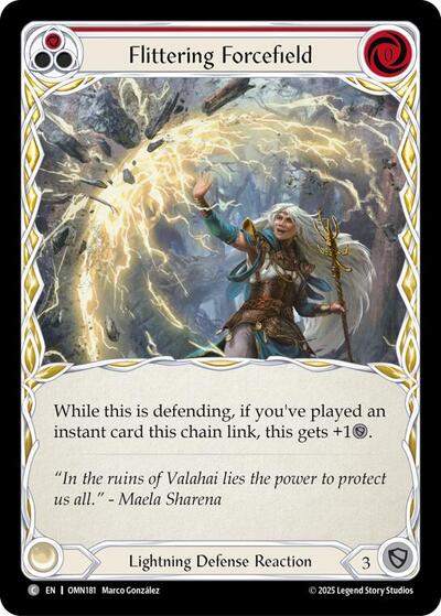 Flittering Forcefield (Red) (Omens of the Third Age) Near Mint Foil