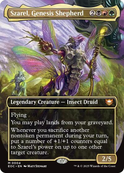 Szarel, Genesis Shepherd (Borderless) (Commander: Edge of Eternities) Near Mint Foil
