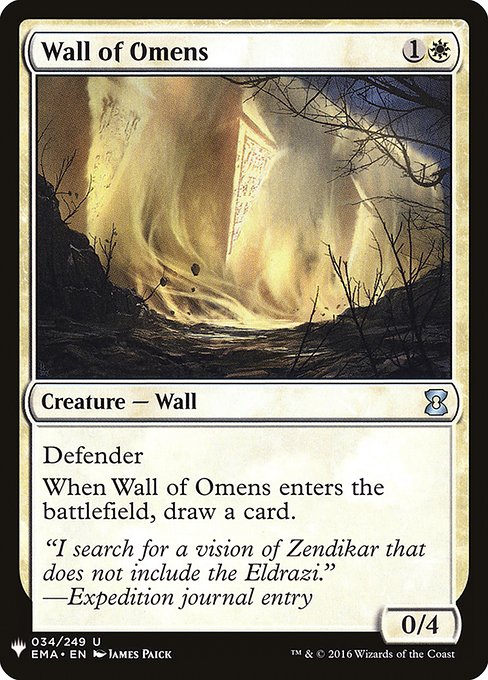 Wall of Omens (Mystery Booster) Near Mint