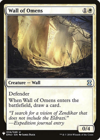 Wall of Omens (Mystery Booster) Near Mint