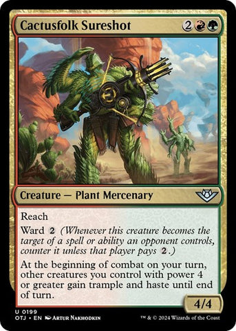 Cactusfolk Sureshot (Outlaws of Thunder Junction) Near Mint Foil