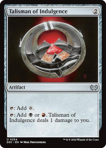 Talisman of Indulgence (Commander: Duskmourn: House of Horror) Near Mint
