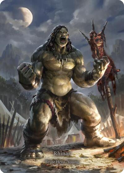 Rhinar (Marvel) (Compendium of Rathe) Near Mint Cold Foil