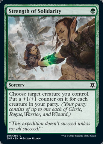 Strength of Solidarity (Zendikar Rising) Near Mint Foil