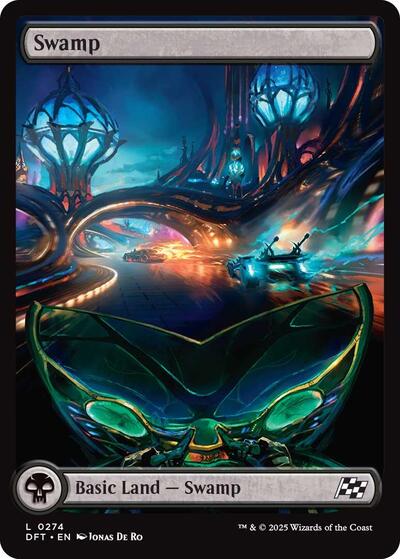 Swamp (0274) (Aetherdrift) Light Play Foil