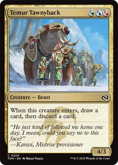 Temur Tawnyback (Tarkir: Dragonstorm) Near Mint