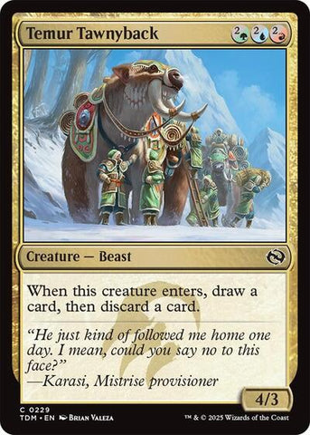 Temur Tawnyback (Tarkir: Dragonstorm) Near Mint