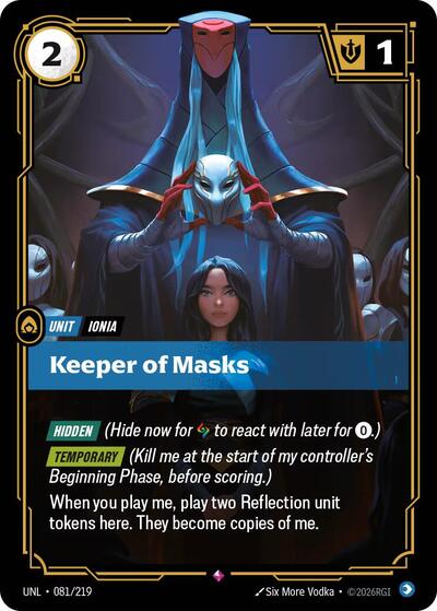 Keeper of Masks (Unleashed) Near Mint Foil