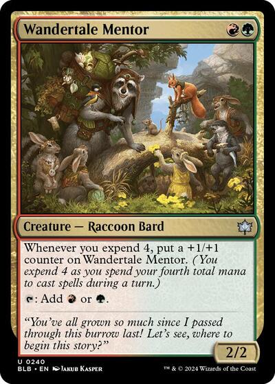 Wandertale Mentor (Bloomburrow) Near Mint Foil