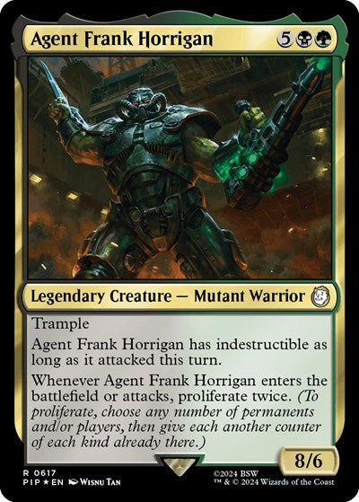 Agent Frank Horrigan (Surge Foil) (Universes Beyond: Fallout) Light Play Foil