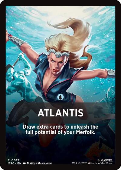 Atlantis Theme Card (Commander: Marvel Super Heroes) Near Mint