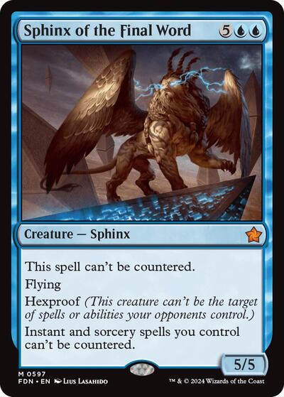 Sphinx of the Final Word (Foundations) Near Mint
