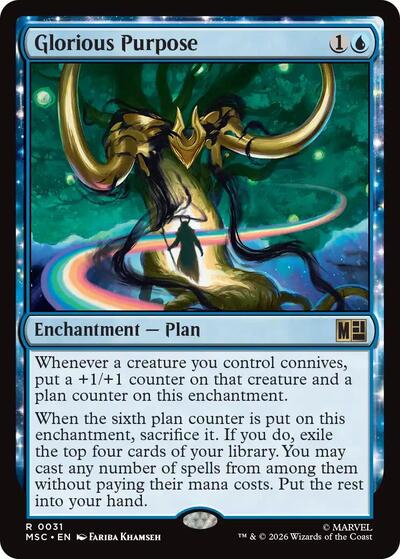 Glorious Purpose (Surge Foil) (Commander: Marvel Super Heroes) Near Mint Foil