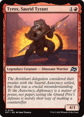 Tyrox, Saurid Tyrant (Aetherdrift) Near Mint Foil