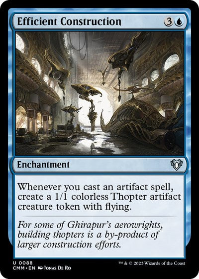 Efficient Construction (Commander Masters) Near Mint Foil