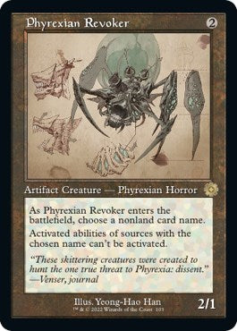Phyrexian Revoker (Schematic) (The Brothers' War: Retro Frame Artifacts) Near Mint
