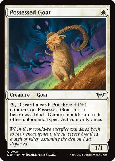 Possessed Goat (Duskmourn: House of Horror) Near Mint