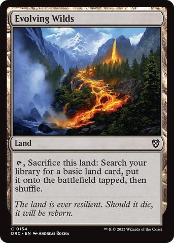 Evolving Wilds (0154) (Commander: Aetherdrift) Near Mint