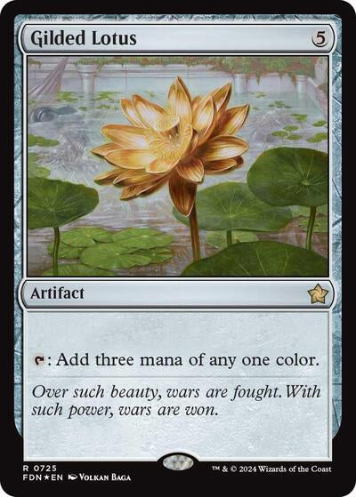 Gilded Lotus (Foundations) Near Mint Foil