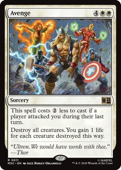 Avenge (Commander: Marvel Super Heroes) Near Mint