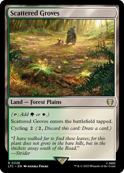 Scattered Groves (Commander: The Lord of the Rings: Tales of Middle-earth) Near Mint