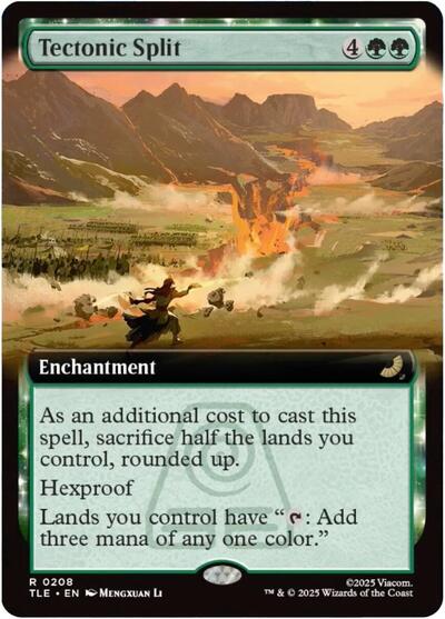 Tectonic Split (Extended Art) (Avatar: The Last Airbender: Eternal-Legal) Near Mint Foil