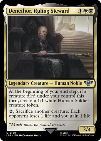 Denethor, Ruling Steward (Universes Beyond: The Lord of the Rings: Tales of Middle-earth) Near Mint Foil