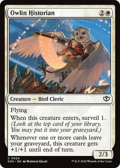 Owlin Historian (Secrets of Strixhaven) Near Mint Foil