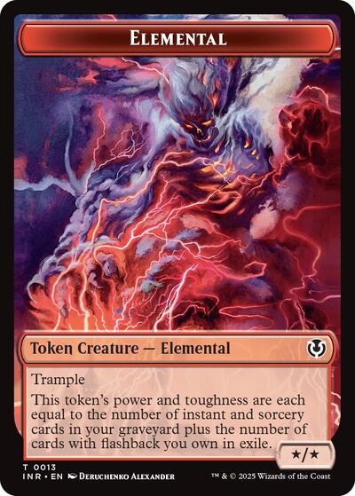Elemental / Human (0014) Double-Sided Token (Innistrad Remastered) Near Mint Foil